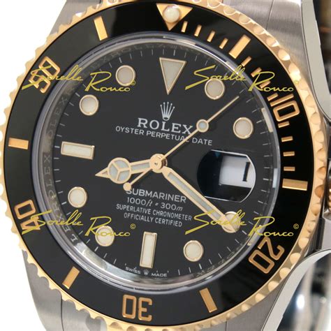 orologi rolex submariner con stampa interno ghiera|Submariner Date 41mm Nero Oro Bianco .